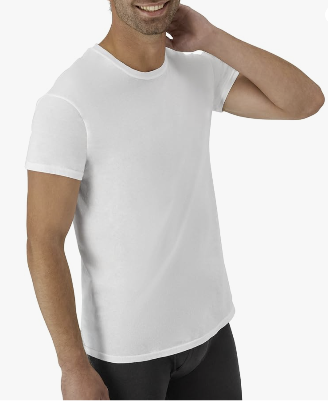 Hanes Men's Undershirt Packs, Stay-Tucked Soft Cotton Undershirts, Best Undershirts for Men, White/Black/Asstd Multipacks